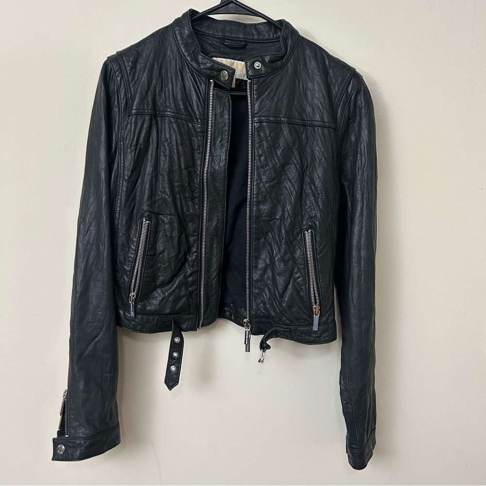 MICHAEL Michael Kors Black Leather Jacket